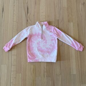 J. Crew Crewcuts Tie Dye Half Zip Sweatshirt, Size Small (6-7)